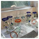 (10pc) Collection of Colorful Glasses