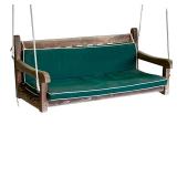 OUTDOOR SWINGING TEAK WOOD BENCH