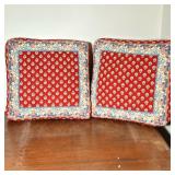 (2pc) PAIR QUILTED PILLOWS