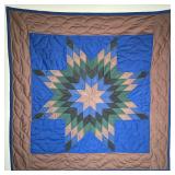 TENNESSEE AMISH OR NATIVE STAR QUILT, 20th Century