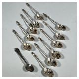 (12pc) STERLING SILVER TEASPOONS