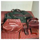 (5pc) HUBBELL, TRIPLE K, AND OTHER LEATHER HUNTING Accoutrements