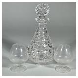 (3pc) REMY MARTIN COGNAC SNIFTERS & WATERFORD DECANTER