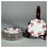 (11pc) DAWLISH ANCHOR CHINA PLATES