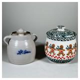 (2pc) Gingerbread Cookie Jar And LL Bean Bean Pot