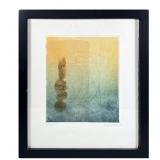 MARIE ANDREE ALLISON, SIGNED MONOPRINT | Monoprint with gold leaf. Pencil signed and dated 03 lower 