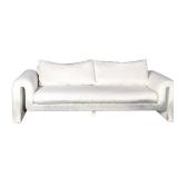 SCOUT CONTEMPORARY WHITE BOUCLÉ UPHOLSTERED SOFA | Scout Design Studio modern sofa upholstered in wh