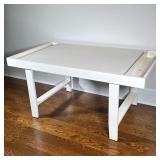 CRATE & BARREL KIDS ART TABLE | White wood art table from Crate & Barrel Kids Dimensions: h. 24 x w.