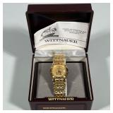 Vintage Wittnauer Men’s Watch | Man’s gold watch with date. Glass face in excellent condition. Comes