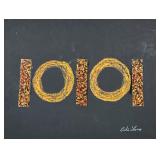 ANDRE LANOUX MODERN ART | Mixed media, unframed. Signed lower right. Dimensions: h. 18 x w. 24 in