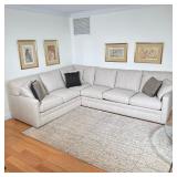 SHERRILL FURNITURE SECTIONAL SOFA | Dimensions: h. 38 x w. 92 x l. 120 in