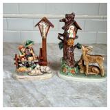 (2pc) Altar Hummel Figurines | Dimensions: h. 9 in (tallest)