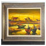 Signed Mid-Century Oil Painting