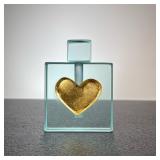 Felt Glass Heart Perfume Bottle