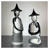 Pair Murano Glass Chinese Figures