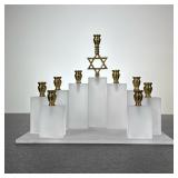 Mid-Century Acrylic Menorah