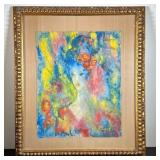 Sievert Expressionist Mixed Media Painting