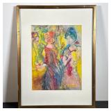 Sievert Expressionist Mixed Media Painting
