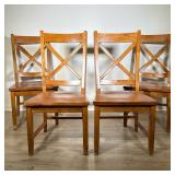 (4pc) Wood Dining Chairs