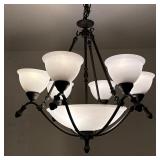 Scroll Arm Chandelier