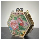 Vintage Beadwork & Brass Purse