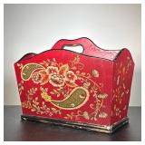 Decoupage Wood Magazine Rack