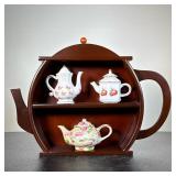 (4pc) Miniature Teapot Collection