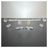 Bubble Glass Towel Bar & Hooks