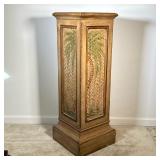 Bamboo Style Painted Pedestal
