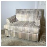 Striped Oversize Armchair