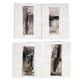 (4pc) THIERRY DIERS (French, b. 1954) INK SERIES | Thierry Diers