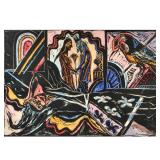 MICHAEL ROTHENSTEIN RA (1908-1993) | Linocut, no edition 23 x 33.5 in. Sight Signed on bottom Dimens