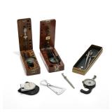 VINTAGE SCIENTIFIC INSTRUMENTS | Including an AMES No. 25 thickness measure, Waltham Mass; two boxed