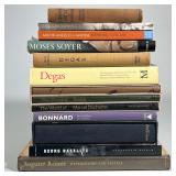 (13pc) Group Art Books | Including Renoir, watercolors, and pastels; Bonnard, El Prado (with slip co