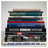 (13pc) Group Photography Books | Including Ansell Adams- Selgado, Araki, Halsman, Ex Libris, Alex We