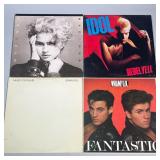 (4pc) Billy Idol, Wham, Madonna Etc. | Vinyl Record Albums Including: Madonna-Self Titled (23867-1) 