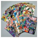 Group of 50¢ Marvel Comics | Including Marvel Age and Justice League America Dimensions: w. 6.75 x l