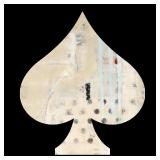 ABSTRACT OIL PAINTING | Oil on paper 30 x 22 in. Sight Possible signature lower right, indistinct Di