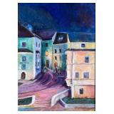 EXPRESSIONIST EUROPEAN SCHOOL (20TH CENTURY) MIXED MEDIA ON BOARD | Oil or mixed media on canvas boa