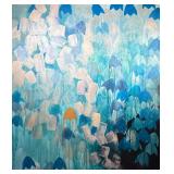 LEILANI CHILD WILDS (20th Century) "BUTTERFLY FARM" ACRYLIC on CANVAS | Acrylic on Canvas Signed and