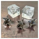 (5pc) Taper Holders | Dimensions: h. 2 x l. 2 x d. 2 in