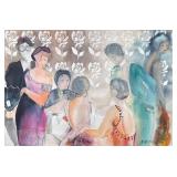 Batia Magal (Israeli, b. 1953), MIXED MEDIA ARTWORK | Watercolor and pencil on paper Signed "B. Maga