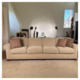 VINTAGE BEIGE SOFA | Dimensions: h. 34 x w. 33 x l. 120 in
