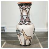 LARGE MOSAIC GIRAFFE VASE | Dimensions: h. 26.5 x dia. 12.5 in