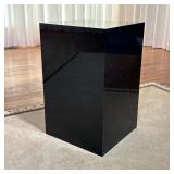 BLACK LACQUERED SIDE TABLE | Dimensions: h. 24 x w. 15 x l. 15 in