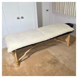 MASTER MASSAGE PORTABLE WOODEN MASSAGE TABLE WITH FLEECE COVER | Portable massage table by Master Ma