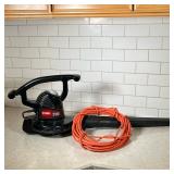 (2pc) Toro Leaf Blower And Outdoor Extension Cord | Toro Rake & Vac with three speeds. Dimensions: h