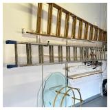 WERNER D-1224-2 JOB MASTER EXTENSION LADDER | Dimensions: h. 24 ft