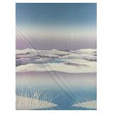 FRAMED ABSTRACT LANDSCAPE PRINT “SPELLBOUND” | Titled “Spellbound” on verso. h. 26 x 19 in (sight) F