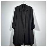 Black Custom Coat, Likely Cashmere
